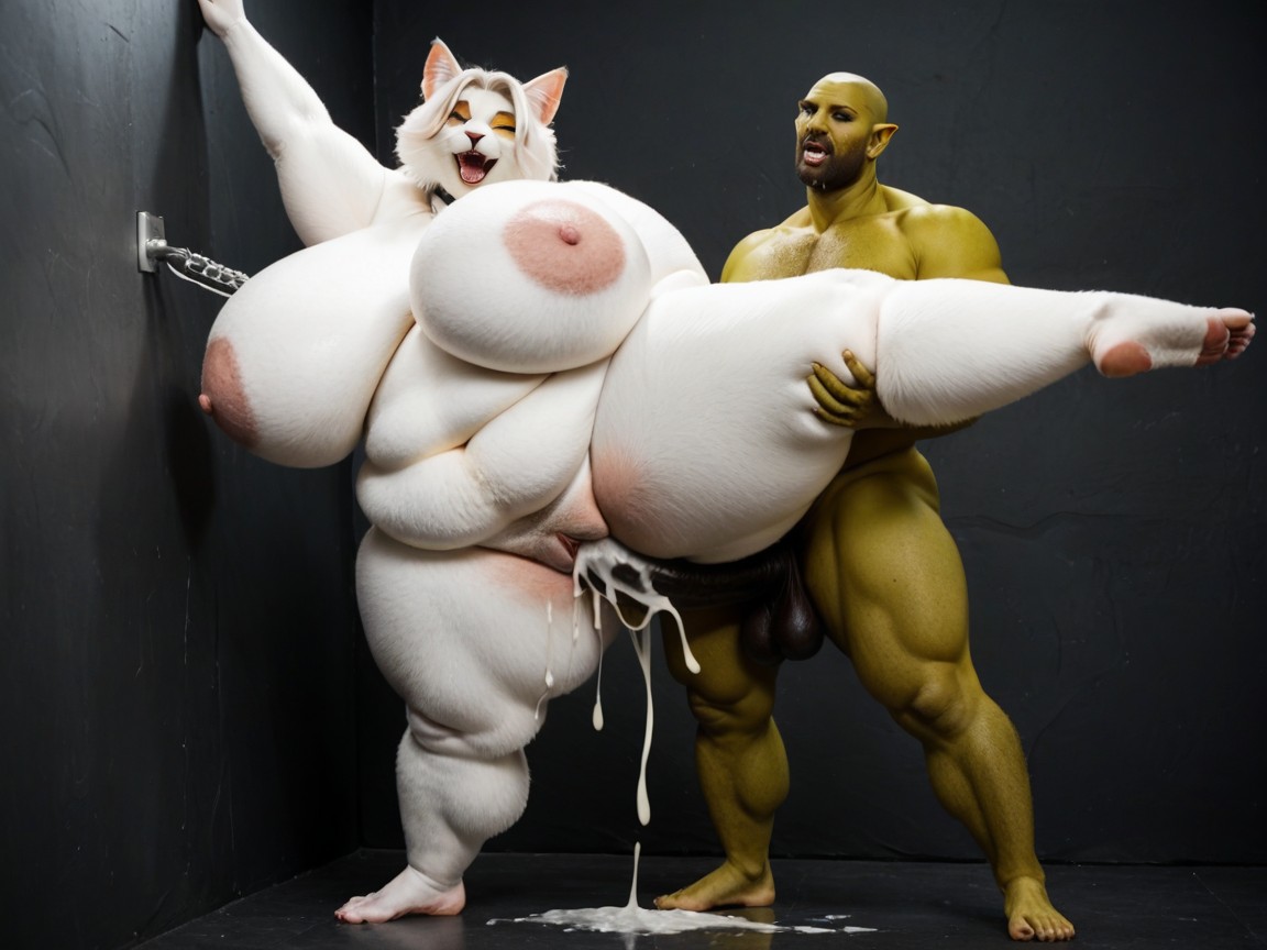 50+, Thick Wasp Waist, Anthro Furry BBW AI Porn
