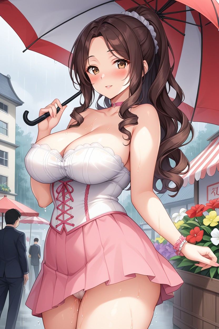 Face Detail, Curly Hair, Mouth Detail Hentai AI Porn