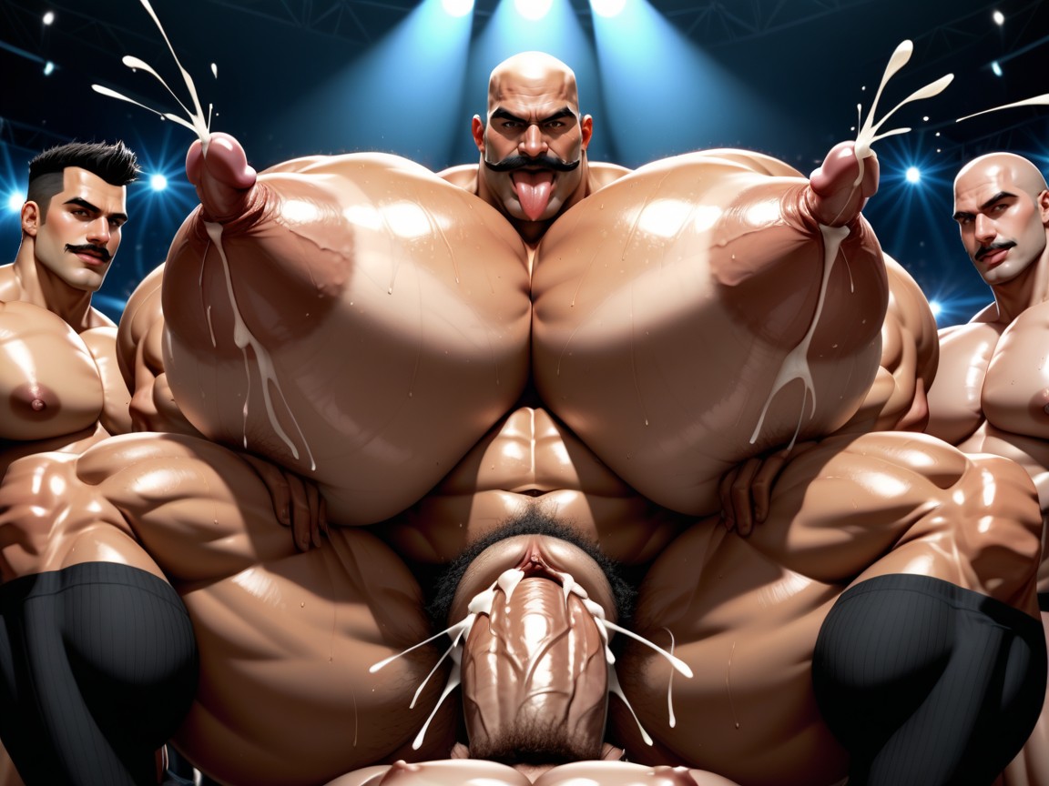 Massive Gay Gangbang, Full Body, Thick Thighs AI Porn