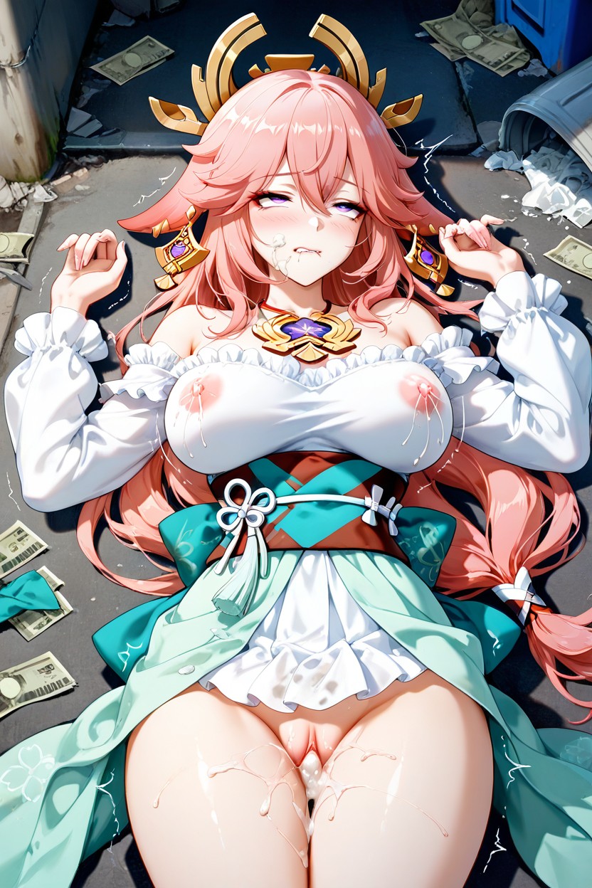 Body Covered In Semen, Mind Break, Puddle Hentai AI Porn