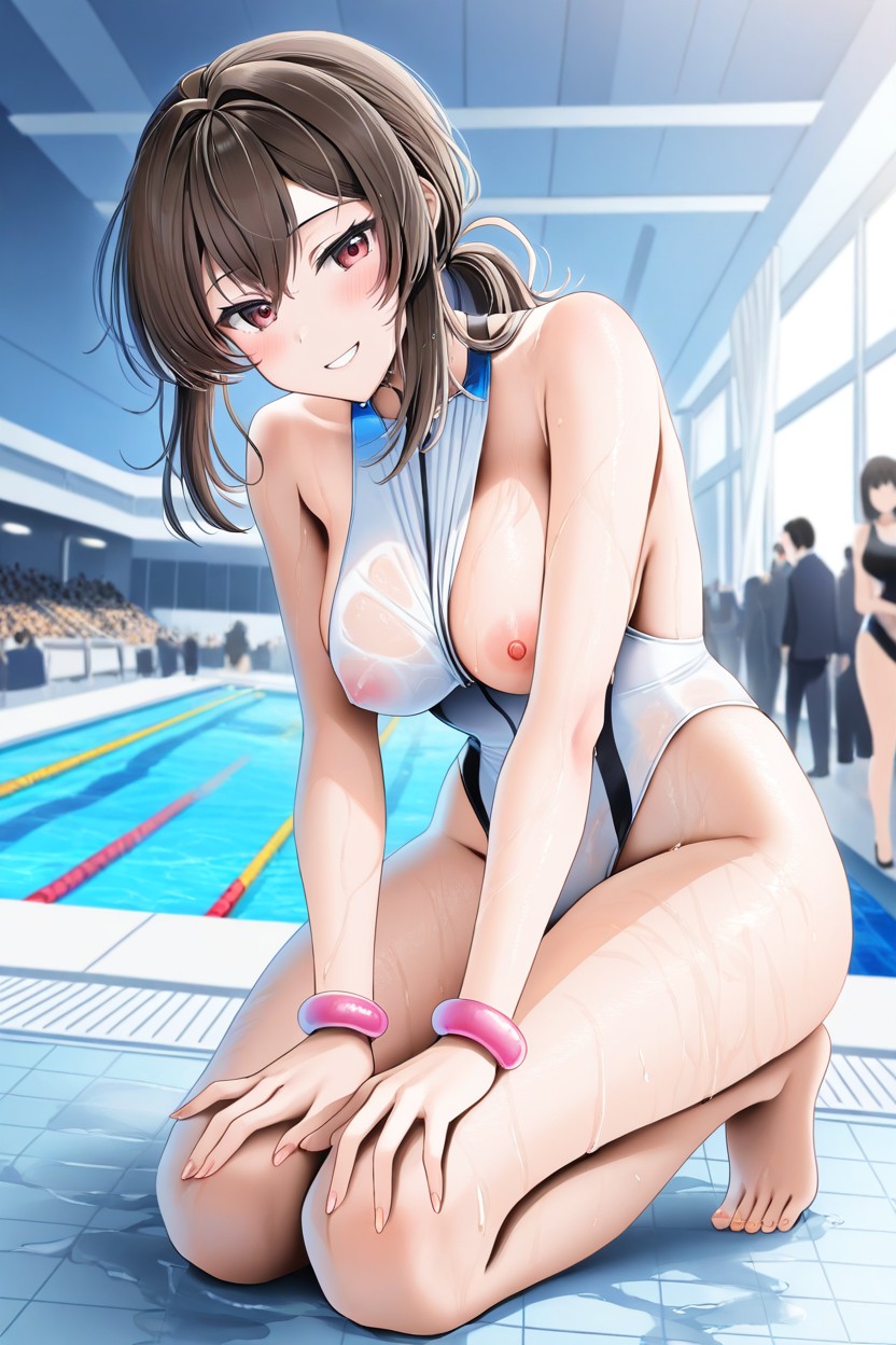 Hard Lighting, Bending Forward, Medium Hair Length Hentai AI Porn