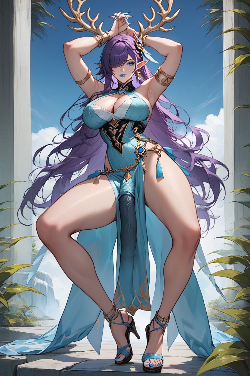 Hair Intakes, Genshin Impact, Large Breast Hentai AI Porn