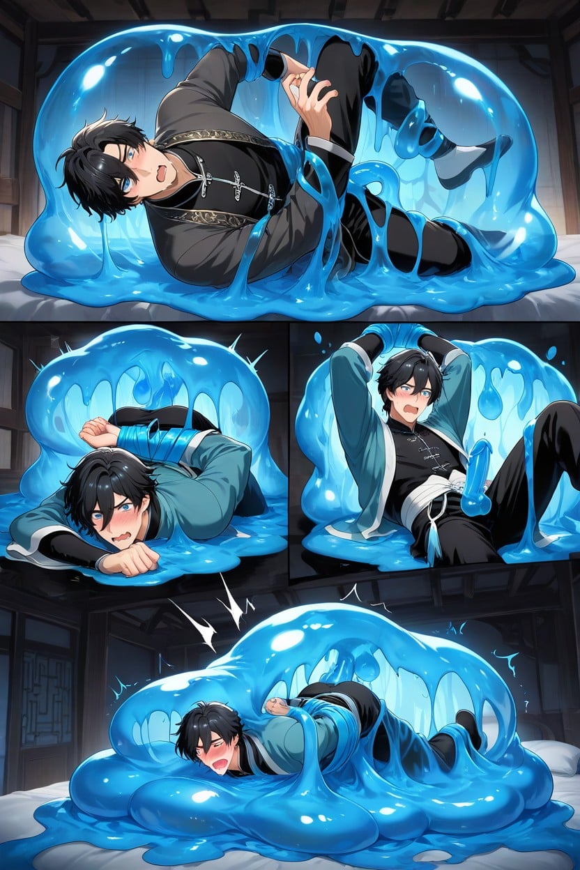 With Wide And Long Sleeves, Hanfu, Layered Hair AI Gay Porn