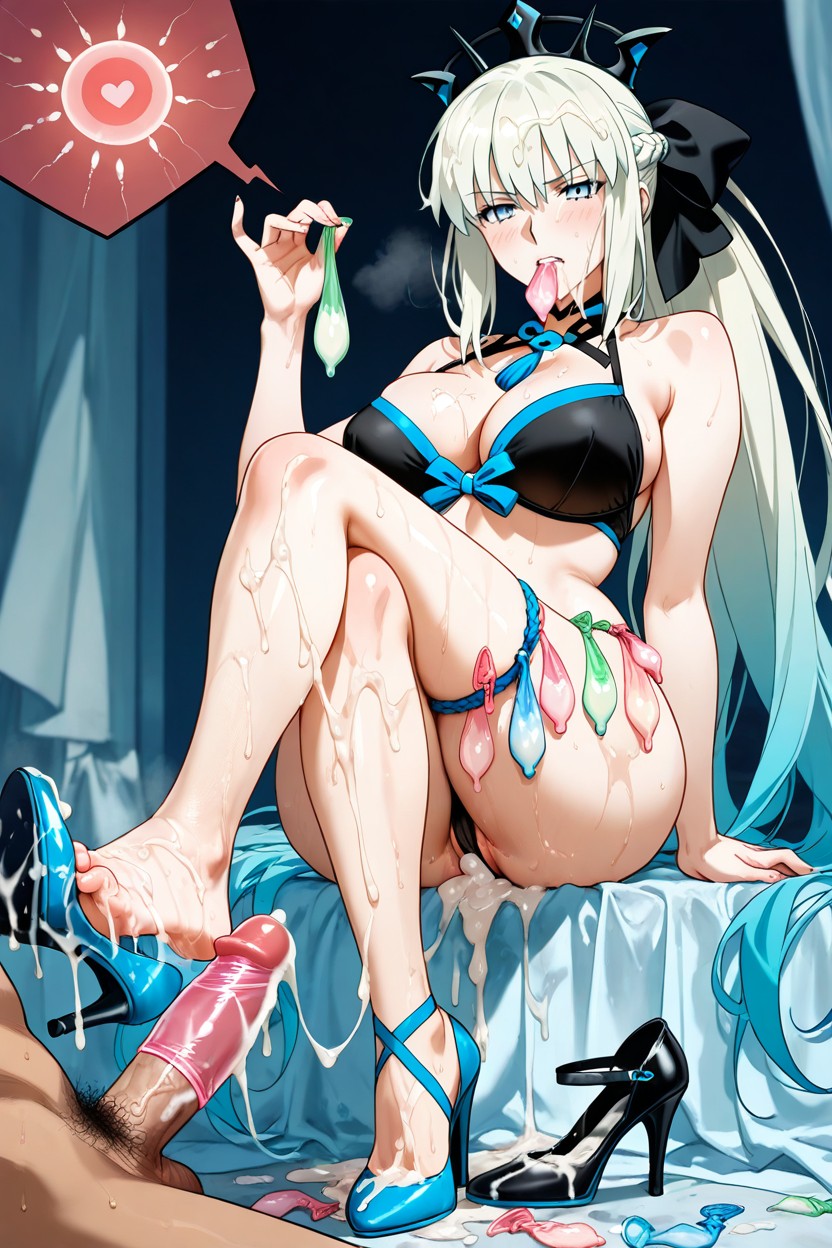 Angry Hate Eyes, Holding A Used Condom In Hands, Fertilization X-ray Hentai AI Porn