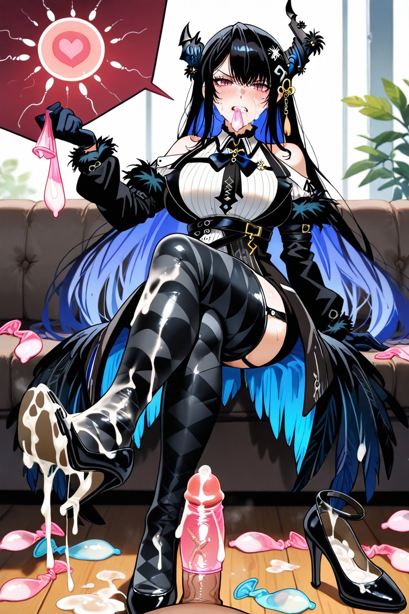 Cum Everywhere, 25+, A Lot Of Used Condom Hentai AI Porn