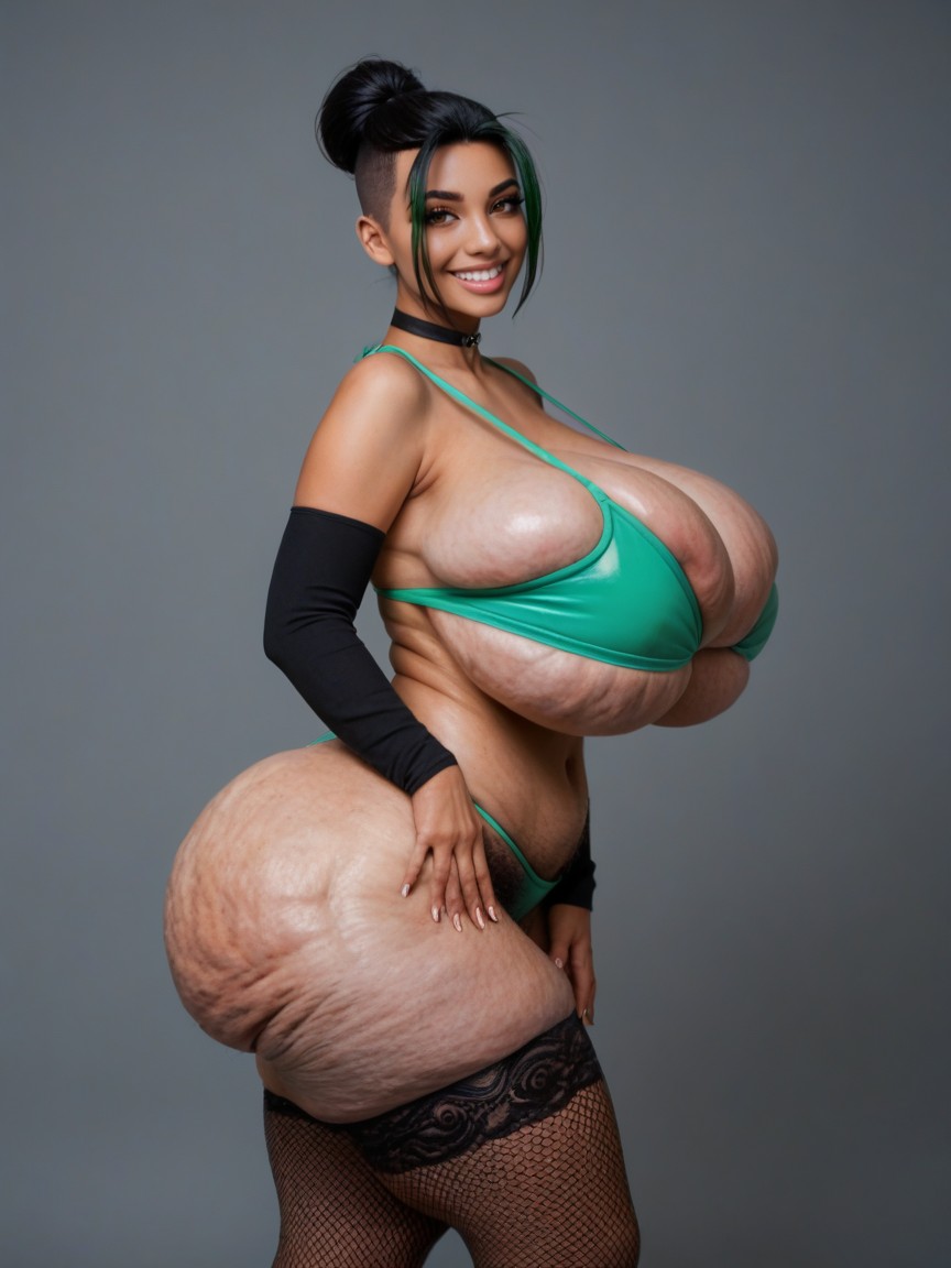 Excessive Body Hair, Nip Slip, Breast Expansion AI Porn