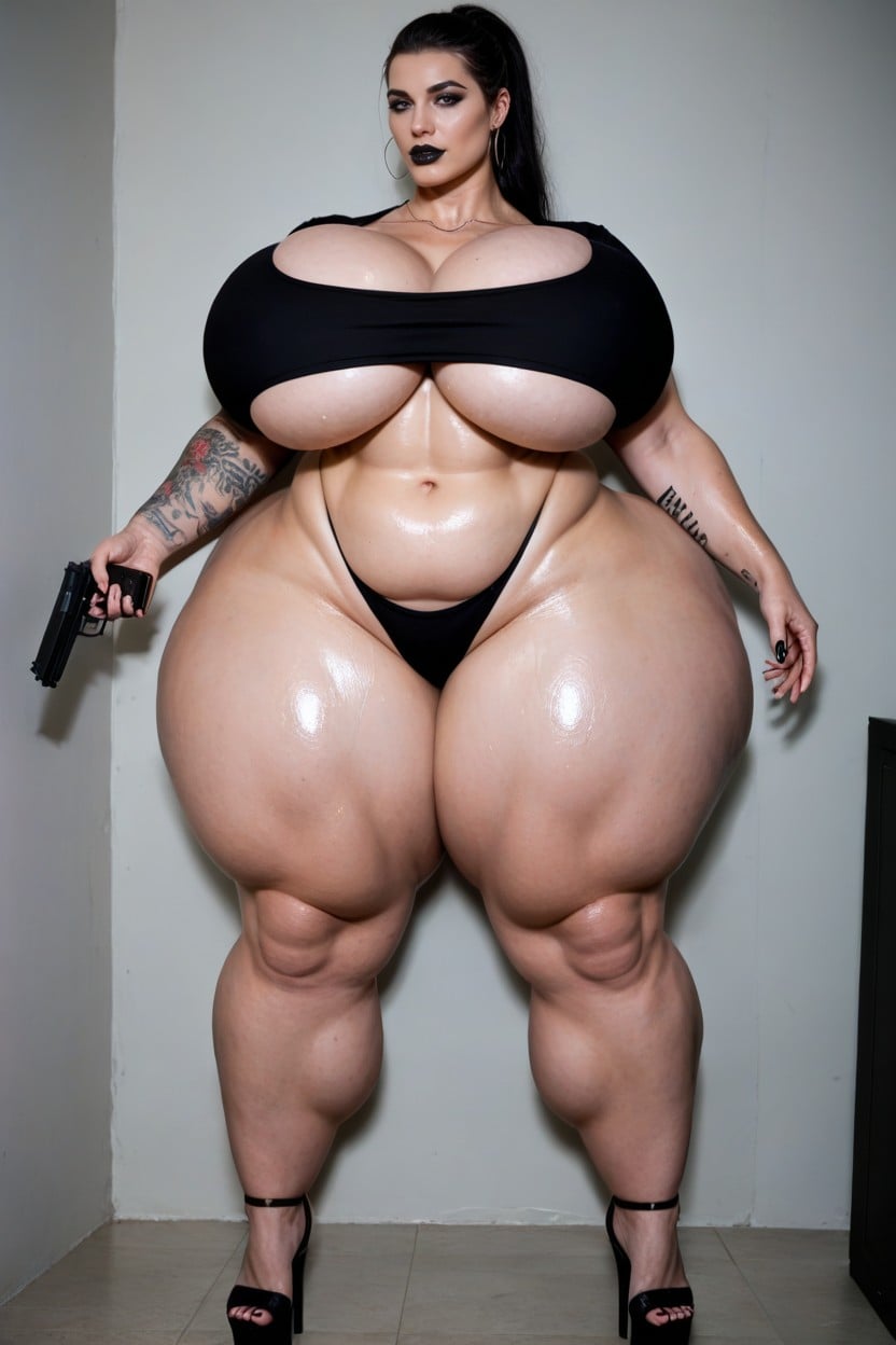 Massive Legs, Massive Thighs, Extremely Large Thighs AI Porn