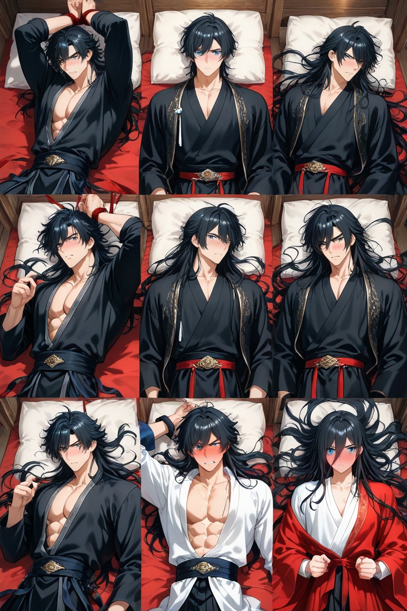 Black Hair, Handsome, Two People AI Gay Porn