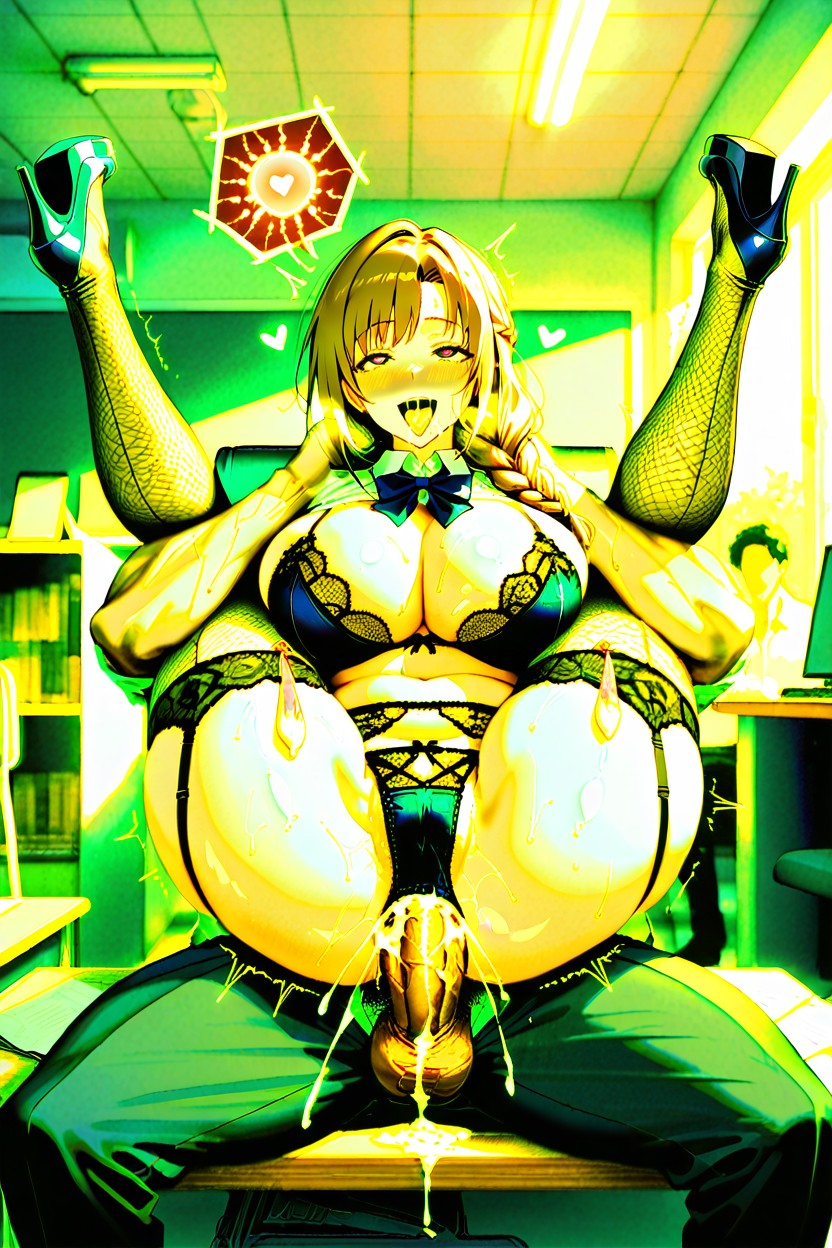 Perfect Round Tits, Thick, Messy Hair Hentai AI Porn