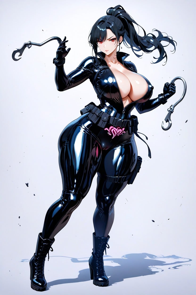 Long Legs, Huge Juicy Ass, Pubic Tattoo Hentai AI Porn