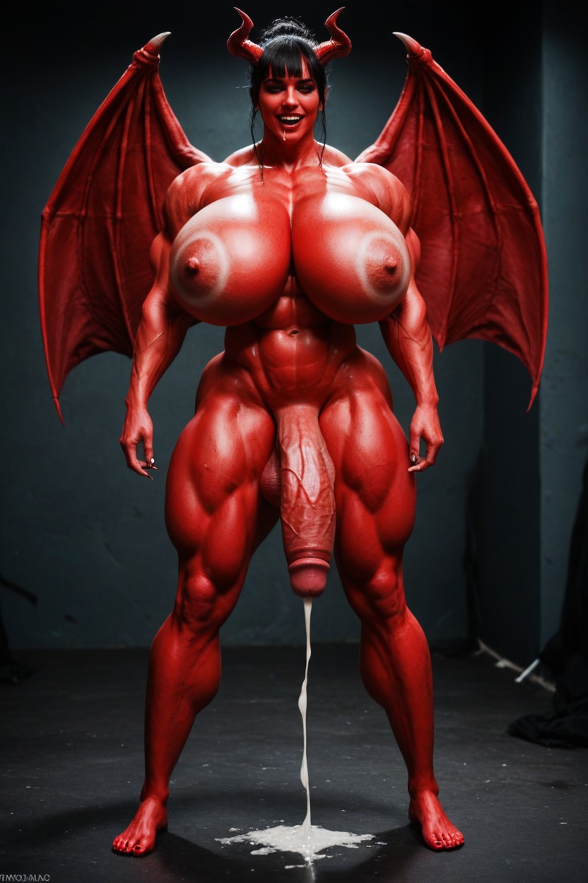 Casino, Straight, Red Color Cock Shemale AI Porn