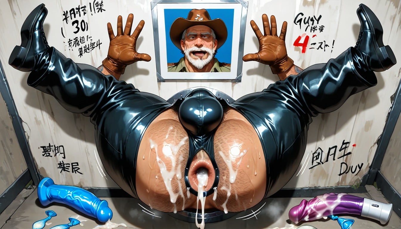 Full Body, Square Face, Dildo AI Gay Porn