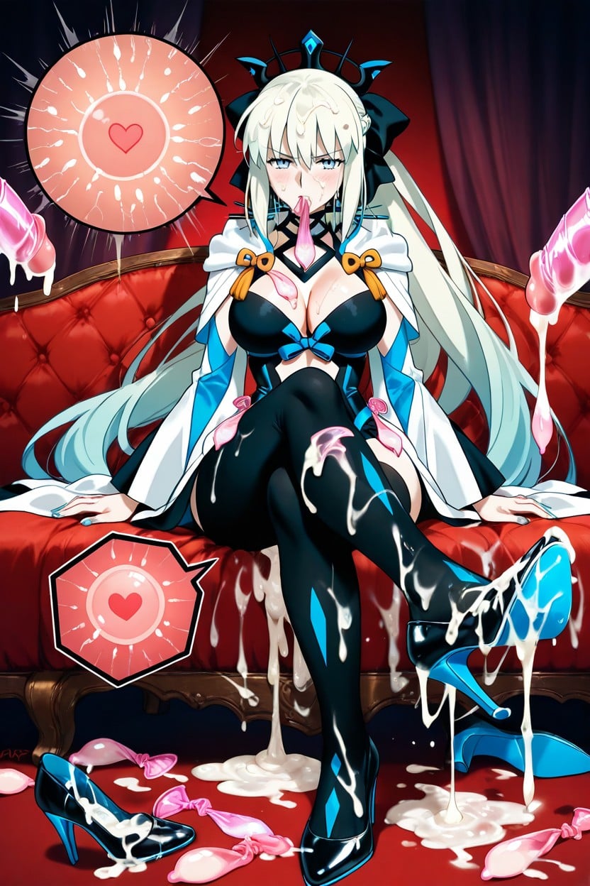 Skinny, Used Condom Waistband, Used Condom Belt Hentai AI Porn