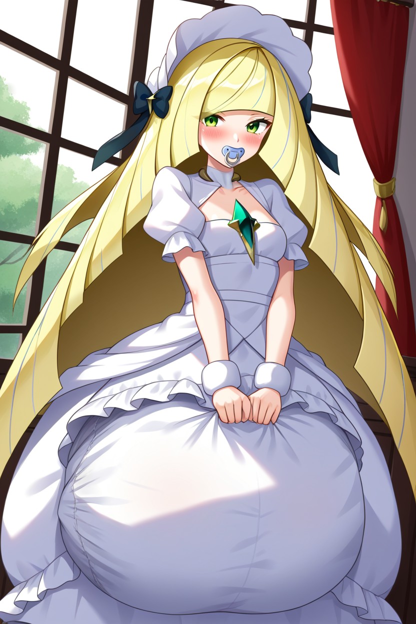 Frilly Princess Dress, Japanese Idol Face, Regression AI Porn