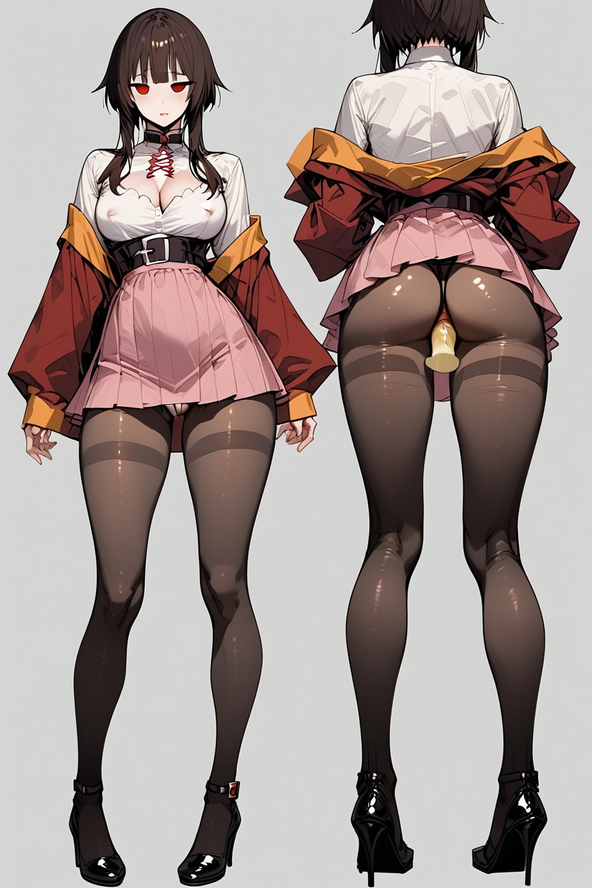 Erect Nipples, Multiple Views, Back View Hentai AI Porn
