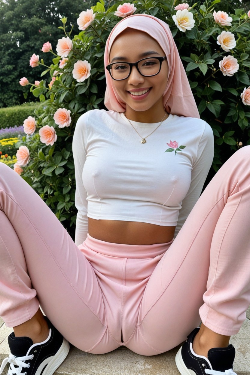 Oriental Face, Front View, Glasses AI Porn
