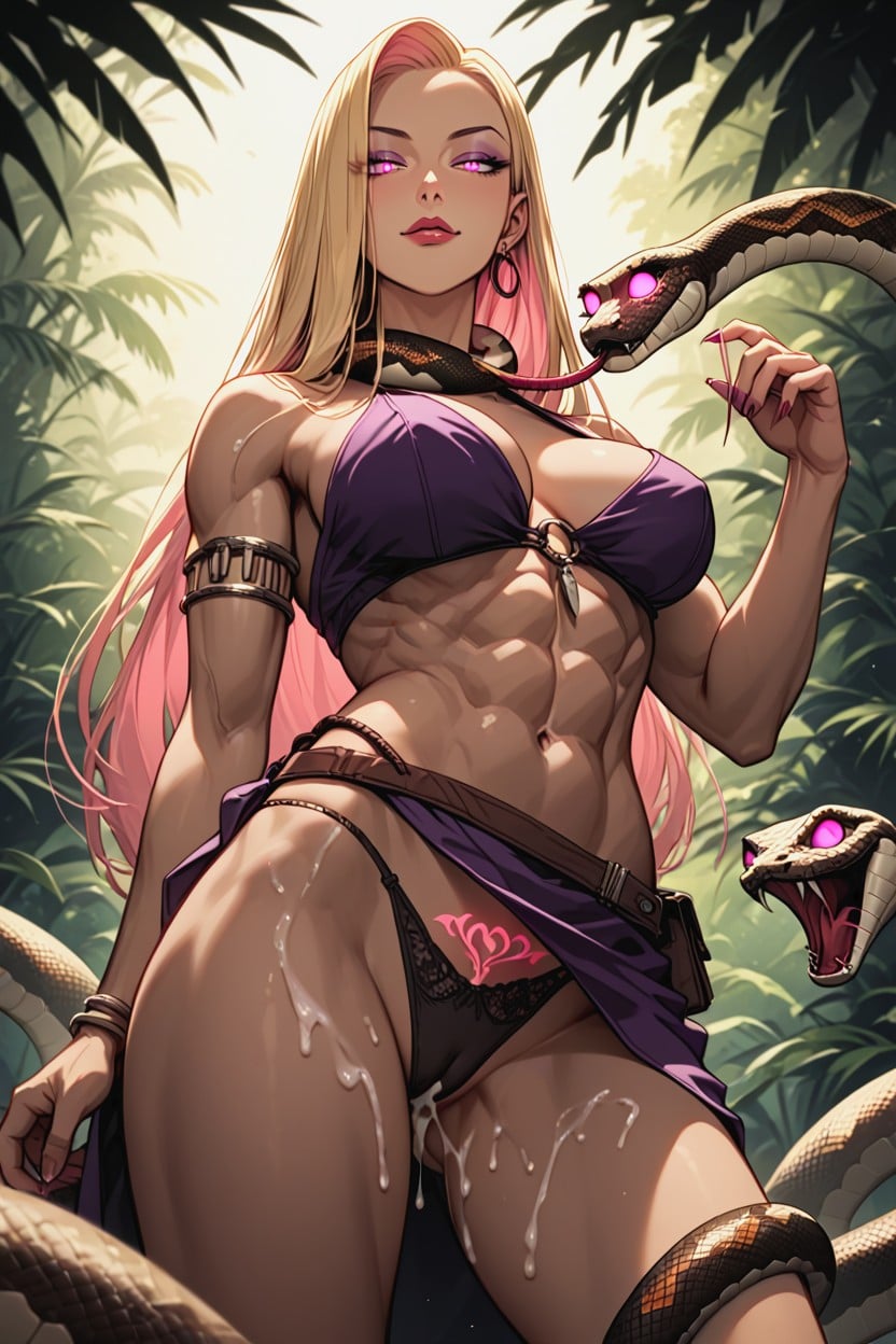Model, Muscular Thighs, Cumming Hentai AI Porn