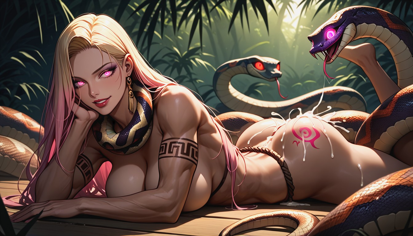 Extreme Muscular, Siting On Stage, Fit Hentai AI Porn