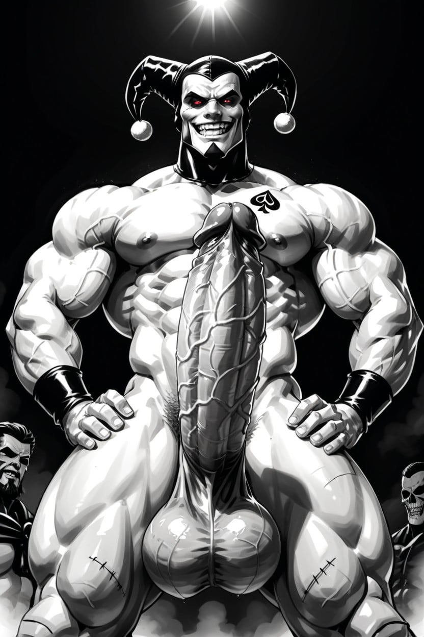 Naked, Body Veins, Dread Locks AI Gay Porn