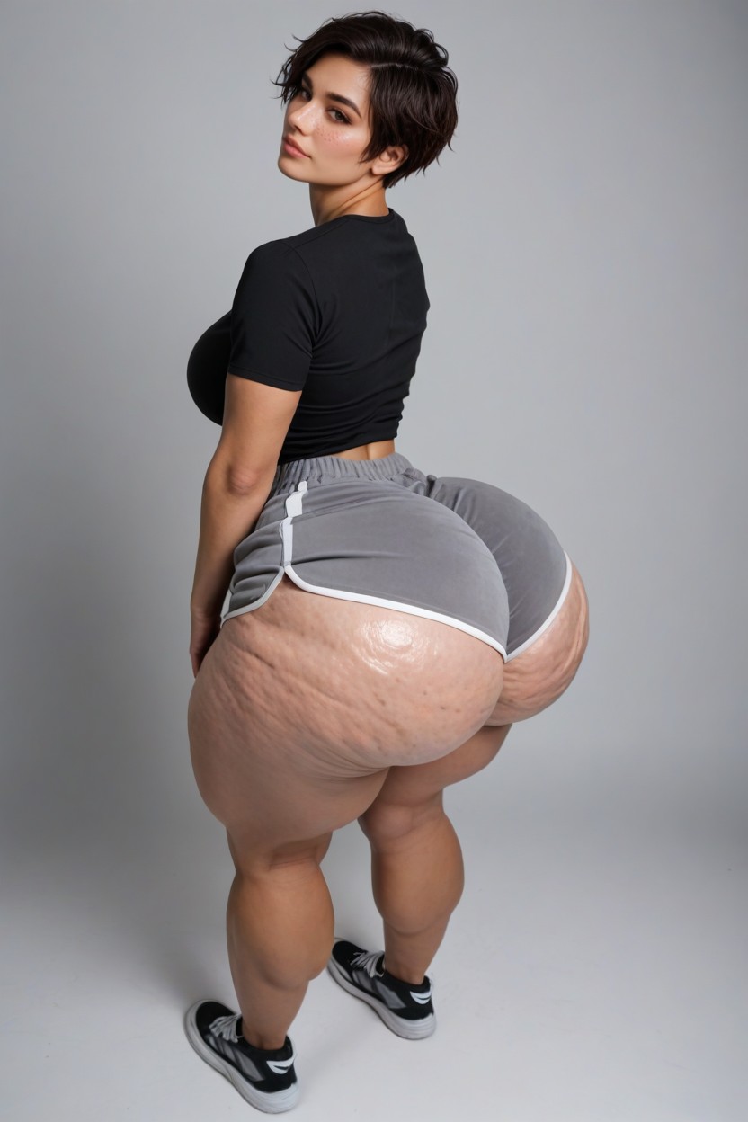 Brown Skin, Gazing Back, Sexy AI Porn