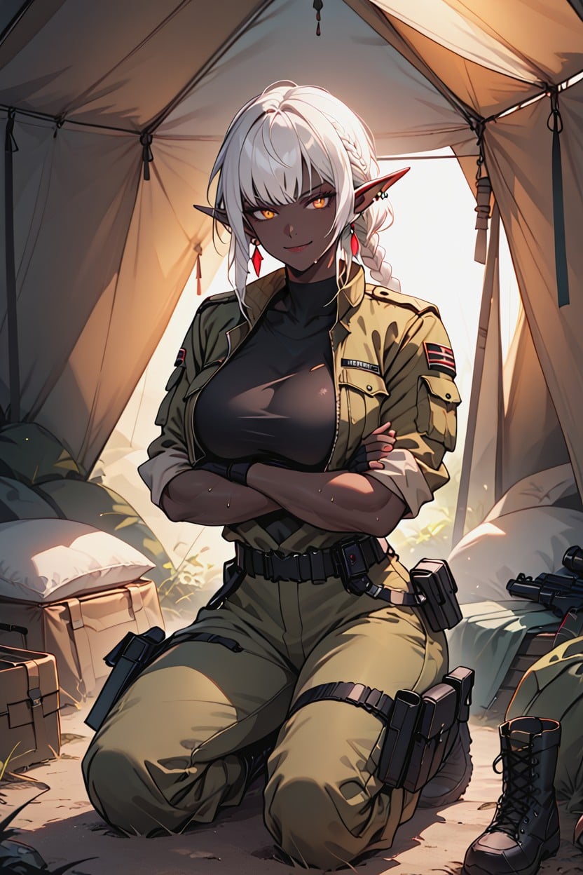 Only Woman, Big Breasts, Open Eyes Hentai AI Porn