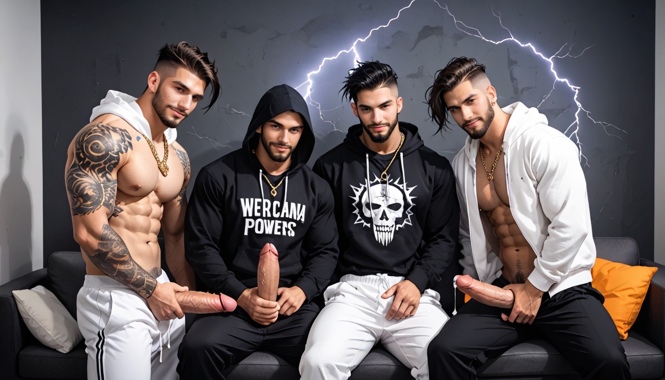 Hair, Dinero Y Fresa Y Coco Y Poder, Lightning Tattoos AI Gay Porn