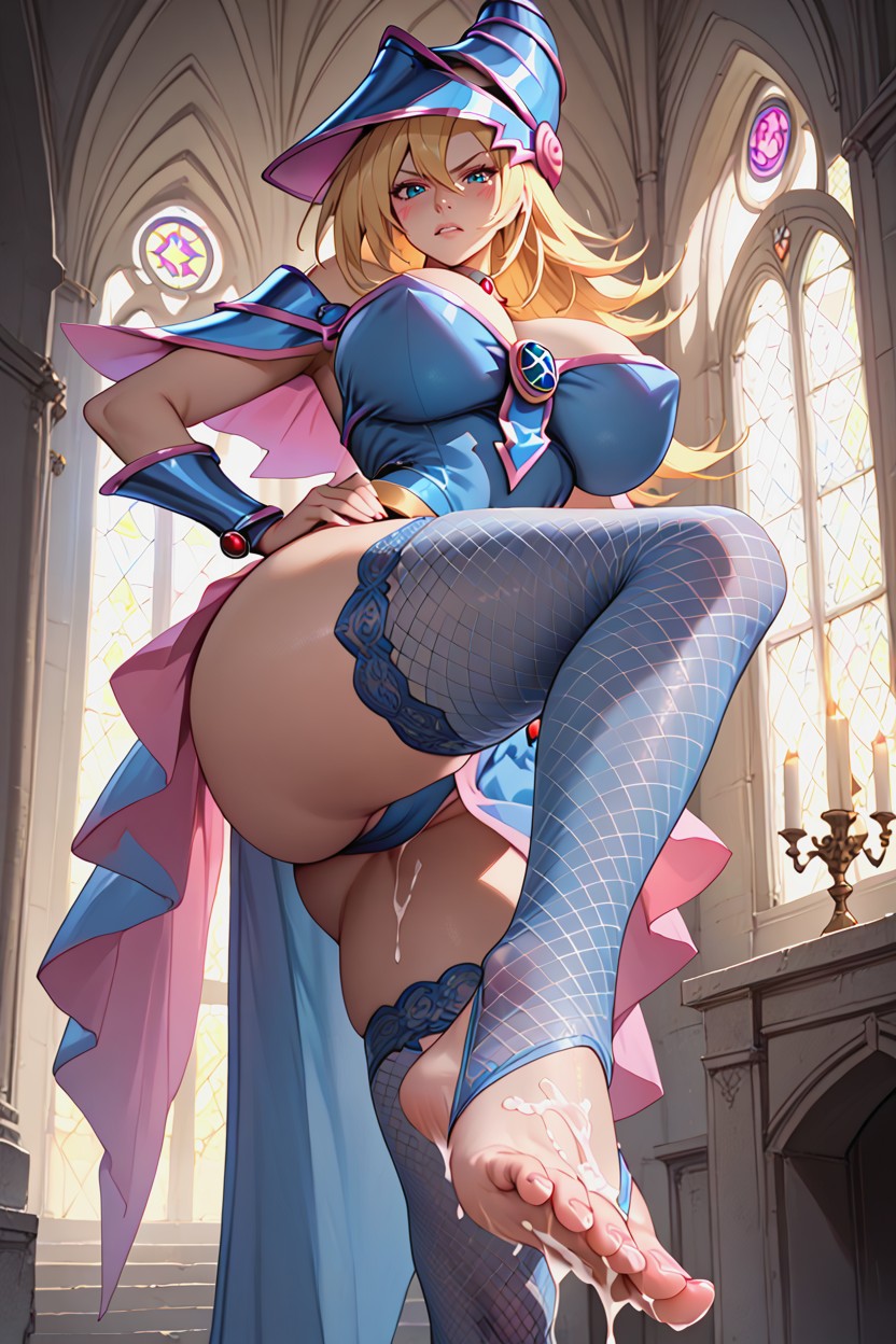 Foot Focus, Tall, Standing On One Leg Hentai AI Porn