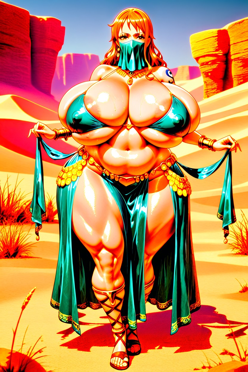 Breasts Bulging, Erect Nipples, Breasts Too Big For Clothes AI Porn