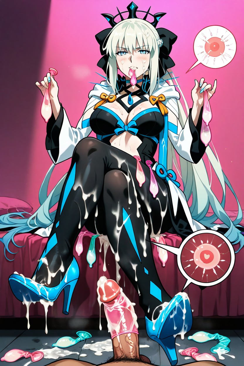 Cum On Shoes, Medium Breast, Used Condom Belt Hentai AI Porn