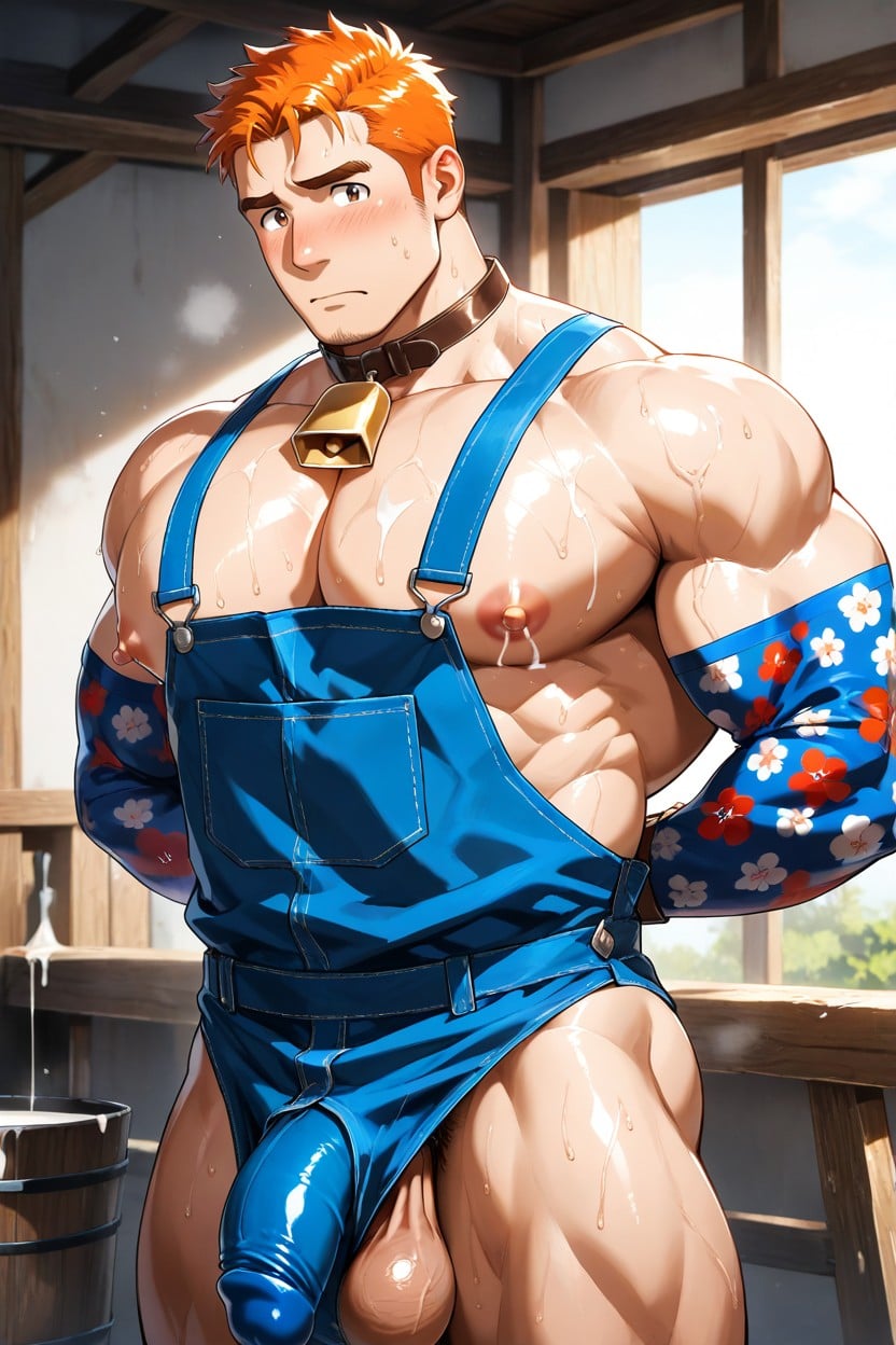 Round Massive Pecs, Human, Sweating AI同性戀黃片