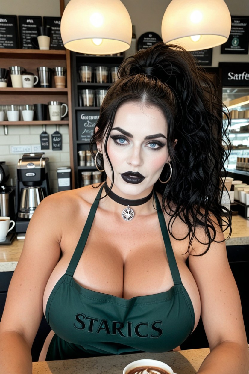 Extremely Large Breasts, Bangs, 18+ AI Porn