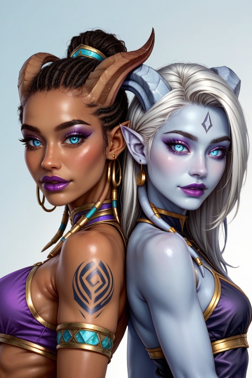 Gorgeous Face, Detailed Face, 2 People AI Porn