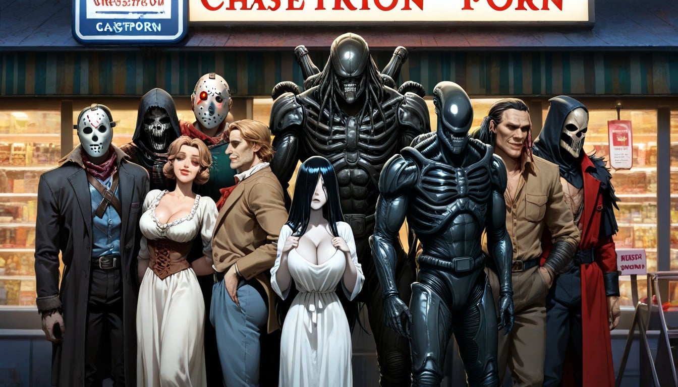 The Xenomorph, Store Sign "createporn", 25+ AI Porn
