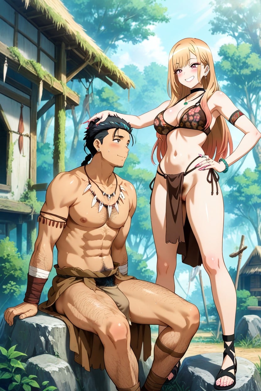 Tribal Village, Primitive Clothing, 25+ Hentai AI Porn