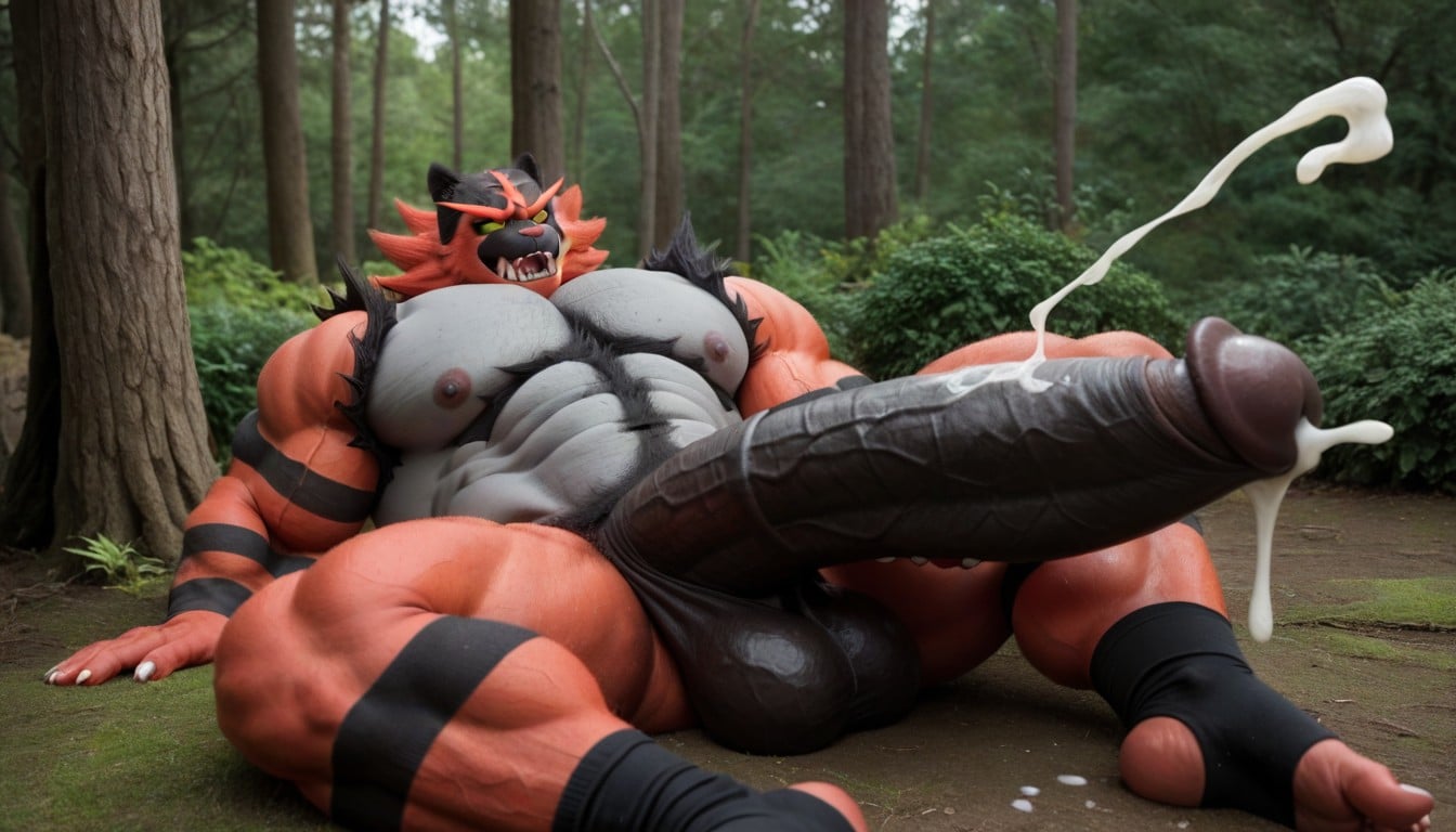 Incineroar, Two Incineroar, Forest AI Gay Porn