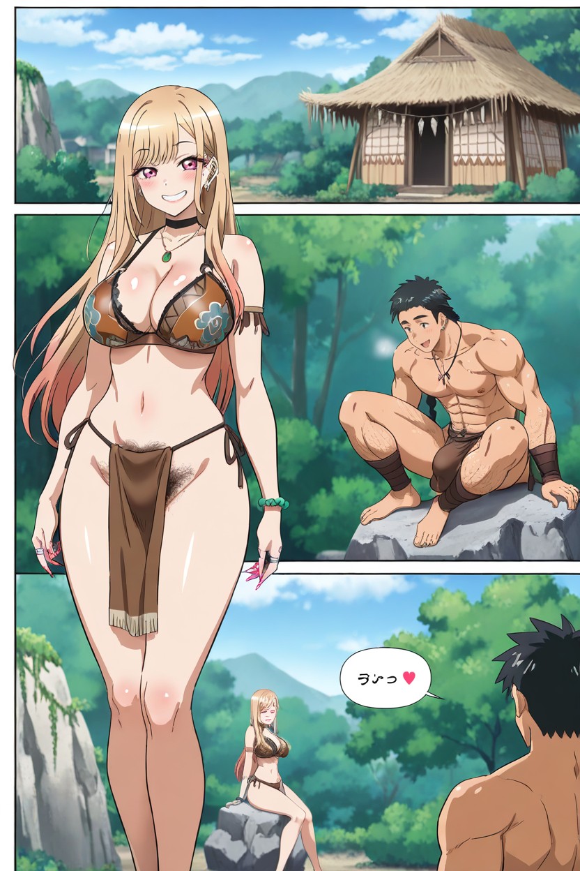Tribal Village, 25+, Gojo Wakana Hentai AI Porn