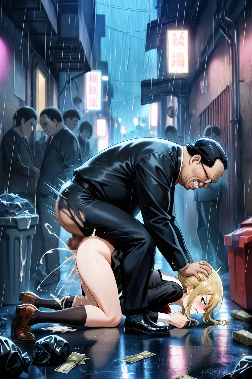 Large Cock, Side View, Trash Hentai AI Porn