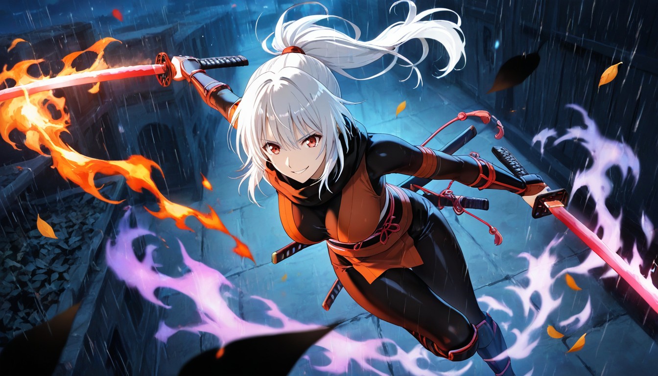Spread Arms, Ethereal Lighting, Break Mid-motion Hentai IA