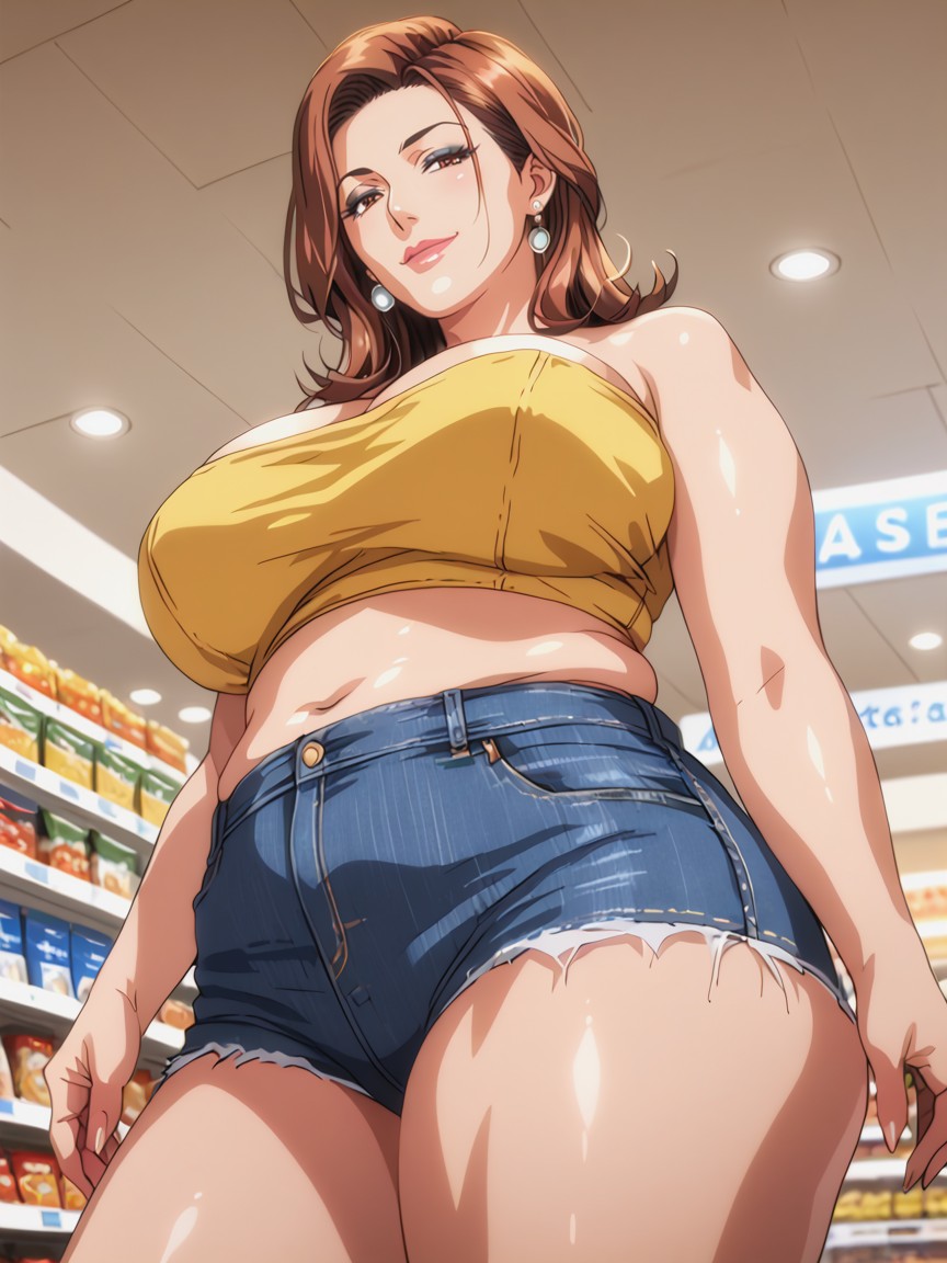 Model Pose, Italian, Smirk MILF AI Porn