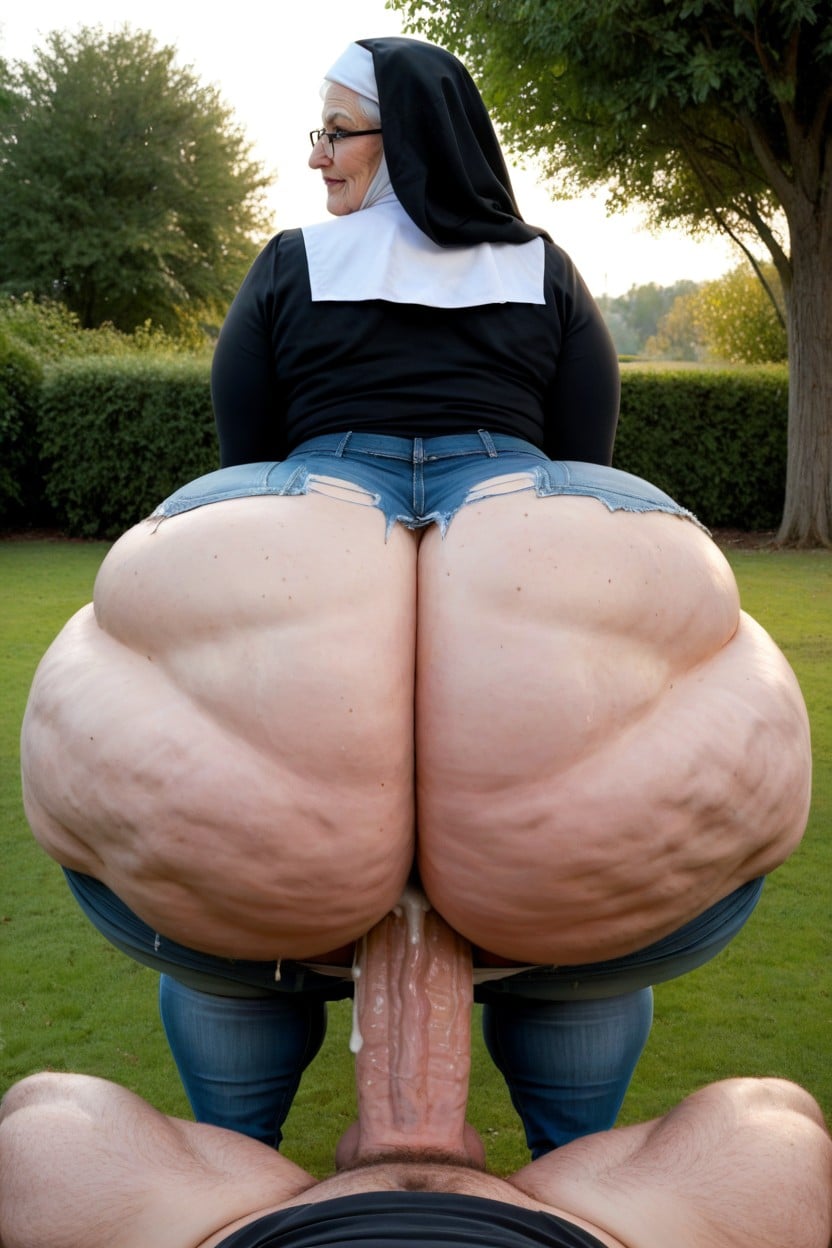 Jeans, Ssbbw, Oversized Super Jumbo Ass AI Porn