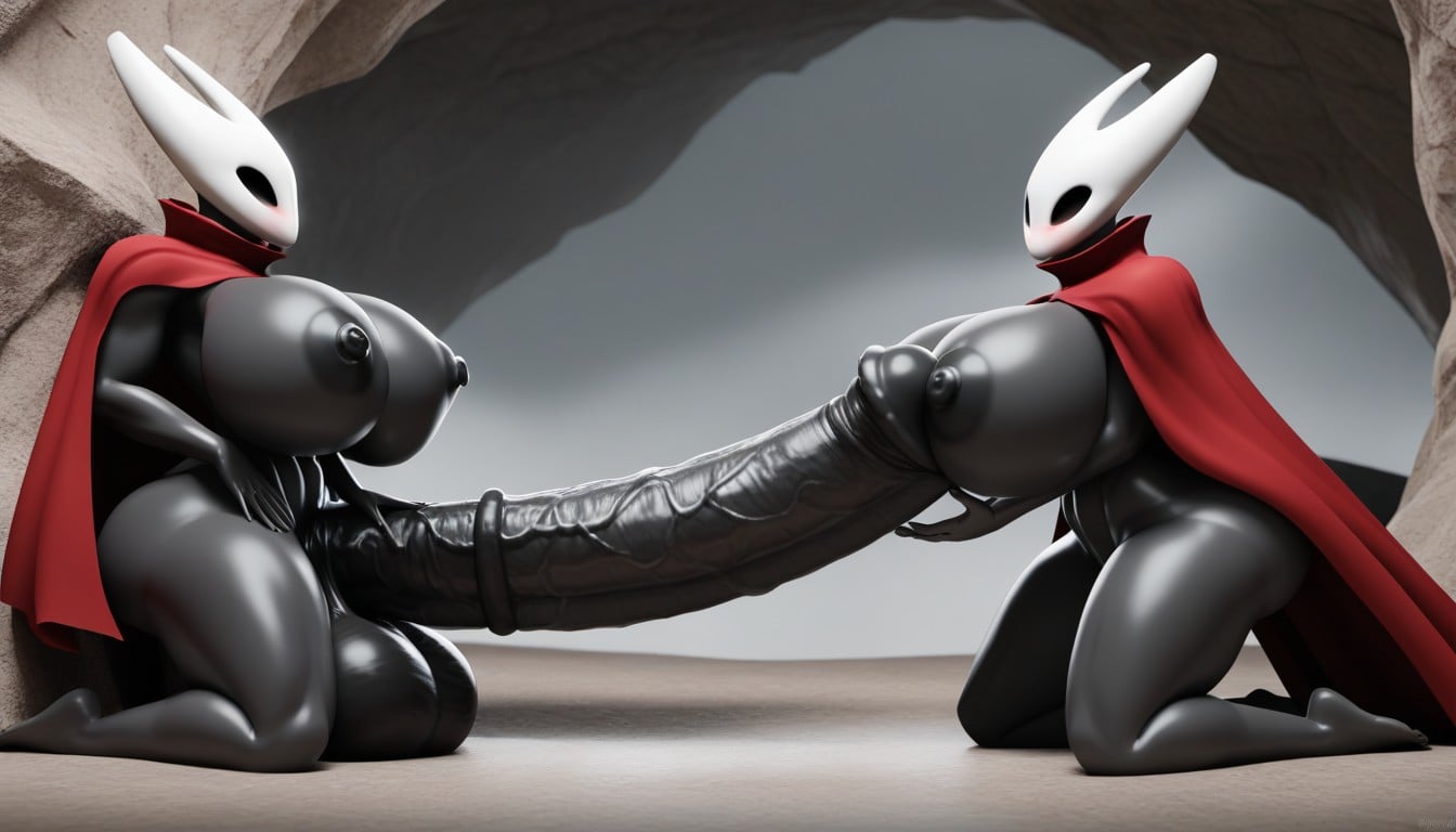 Holding Penis, Hornet From Hollow Knight, Shiny Skin Furry AI Porn