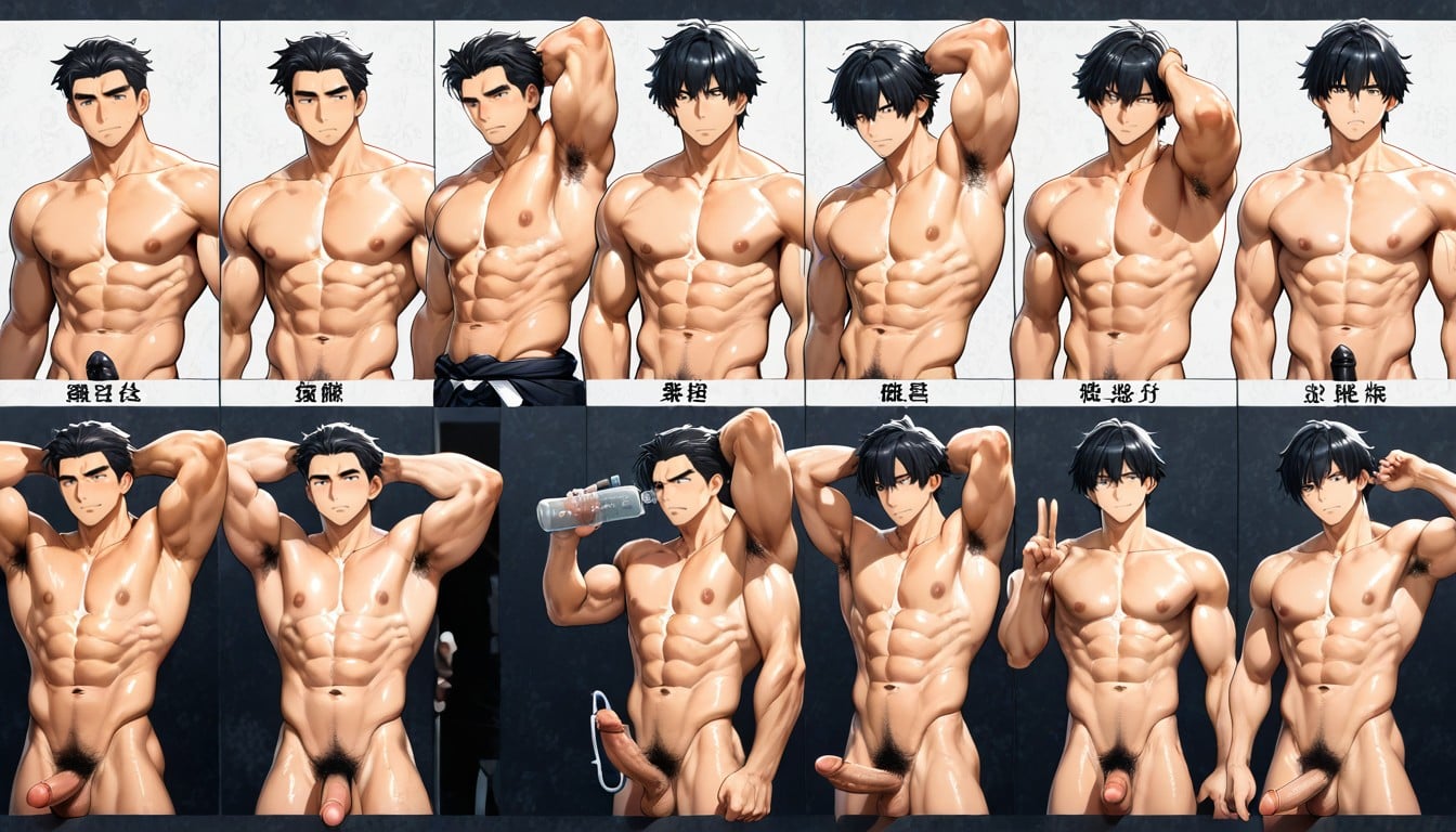 18+, Japonais, Standing In A Line Porno IA Gay