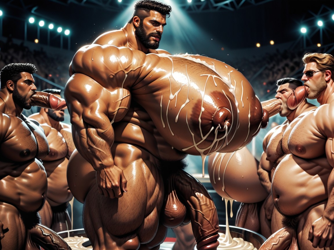 Hyper Breasts, Gangbang Massive Ass, Triple Penetration In Ass Porno IA Gay
