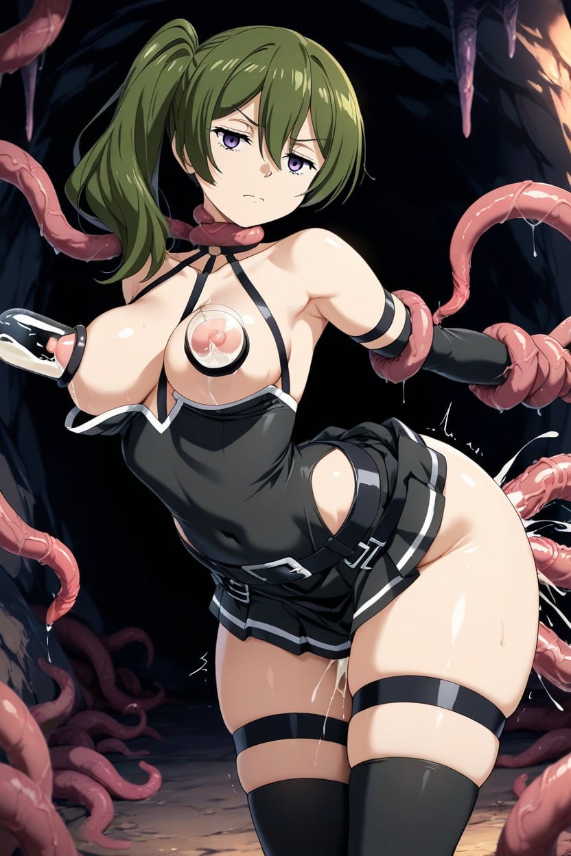 Sex With Tentacles, Super Delicate, Hundreds Of Tentacles Invade Her Body Hentai AI Porn