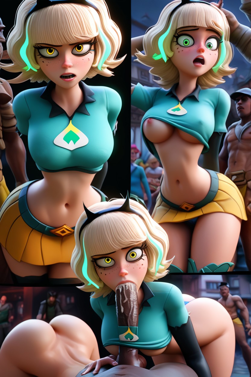 Dark Background, Soft Pale White Skin, Looking At Viewer Hentai AI Porn