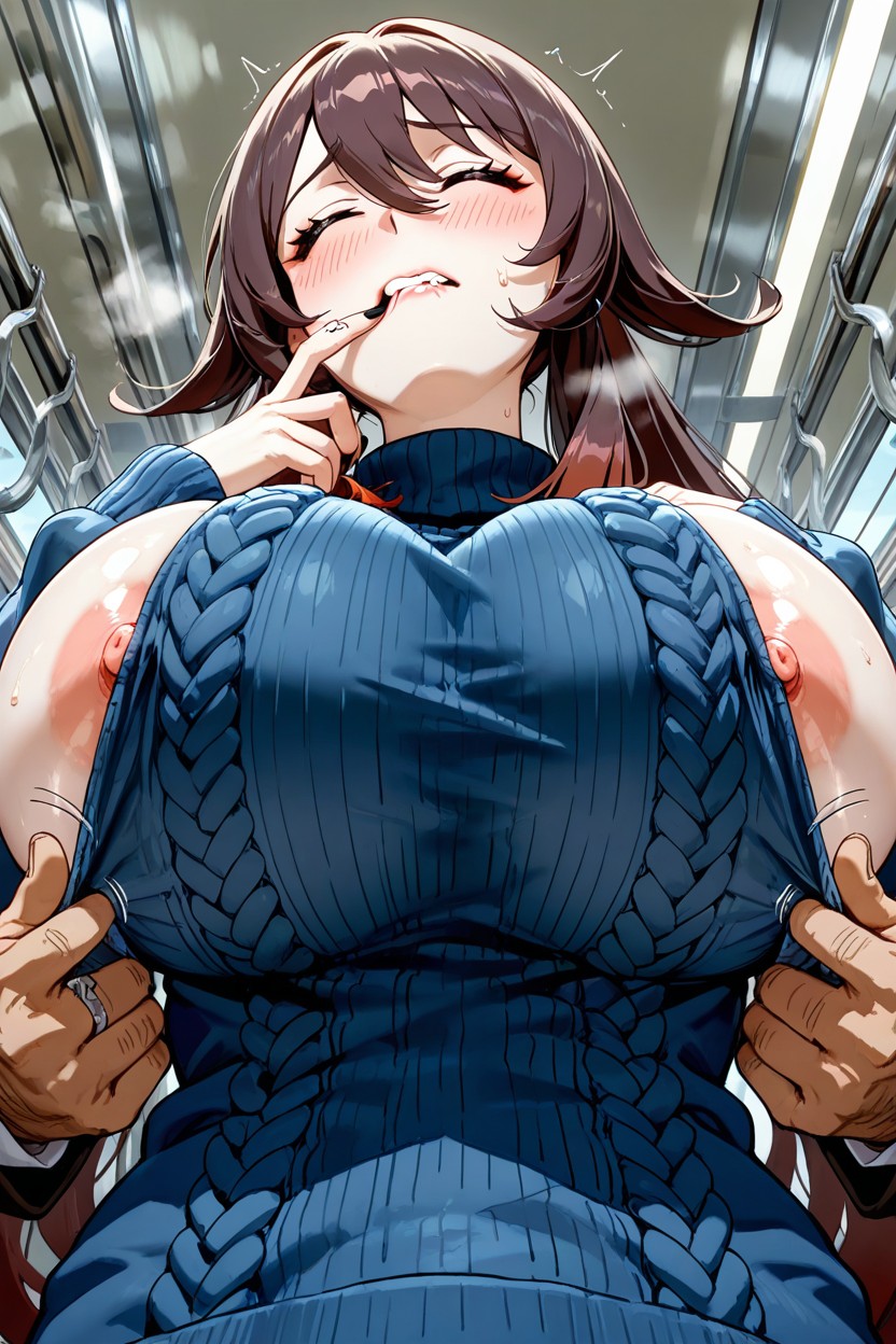 Half Closed Eyes, Super High Resolution, Pale Skin Hentai AI Porn