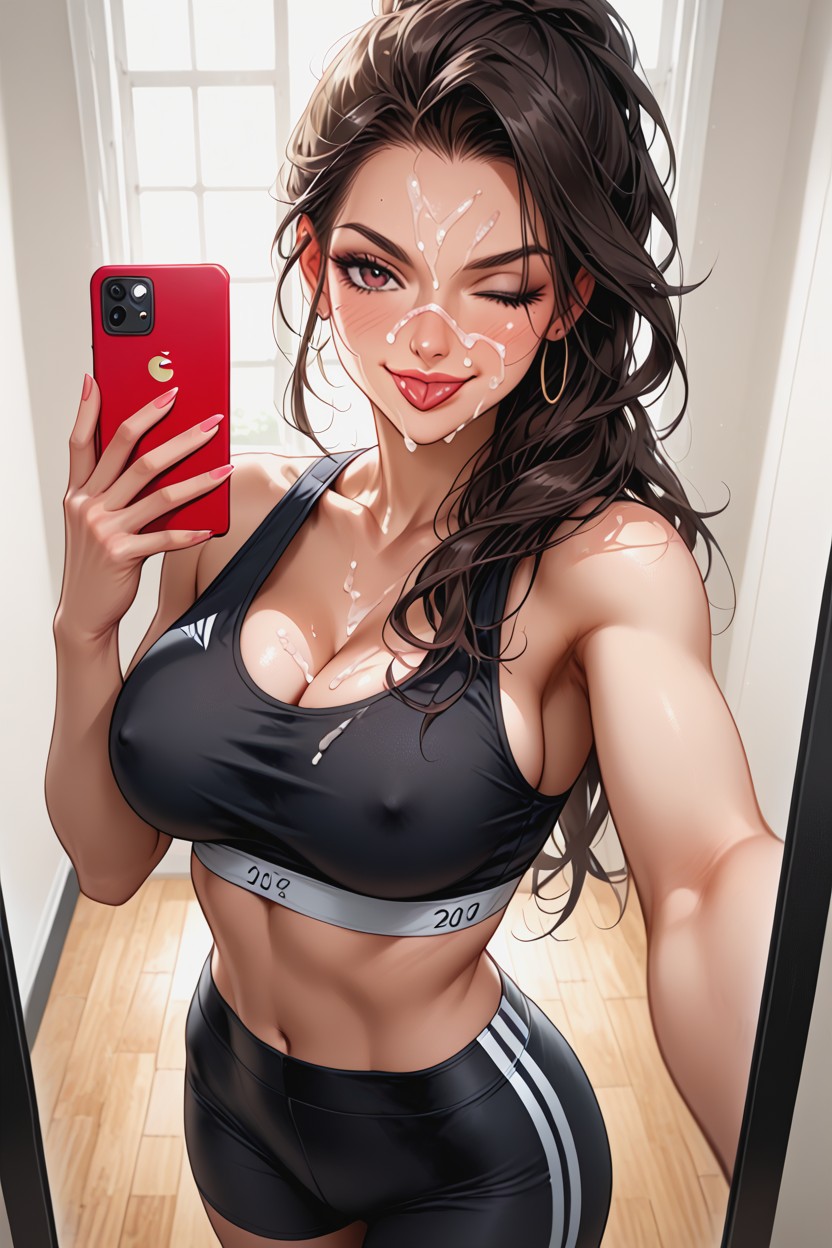 Wink, Selfie, Smirk AI Porn