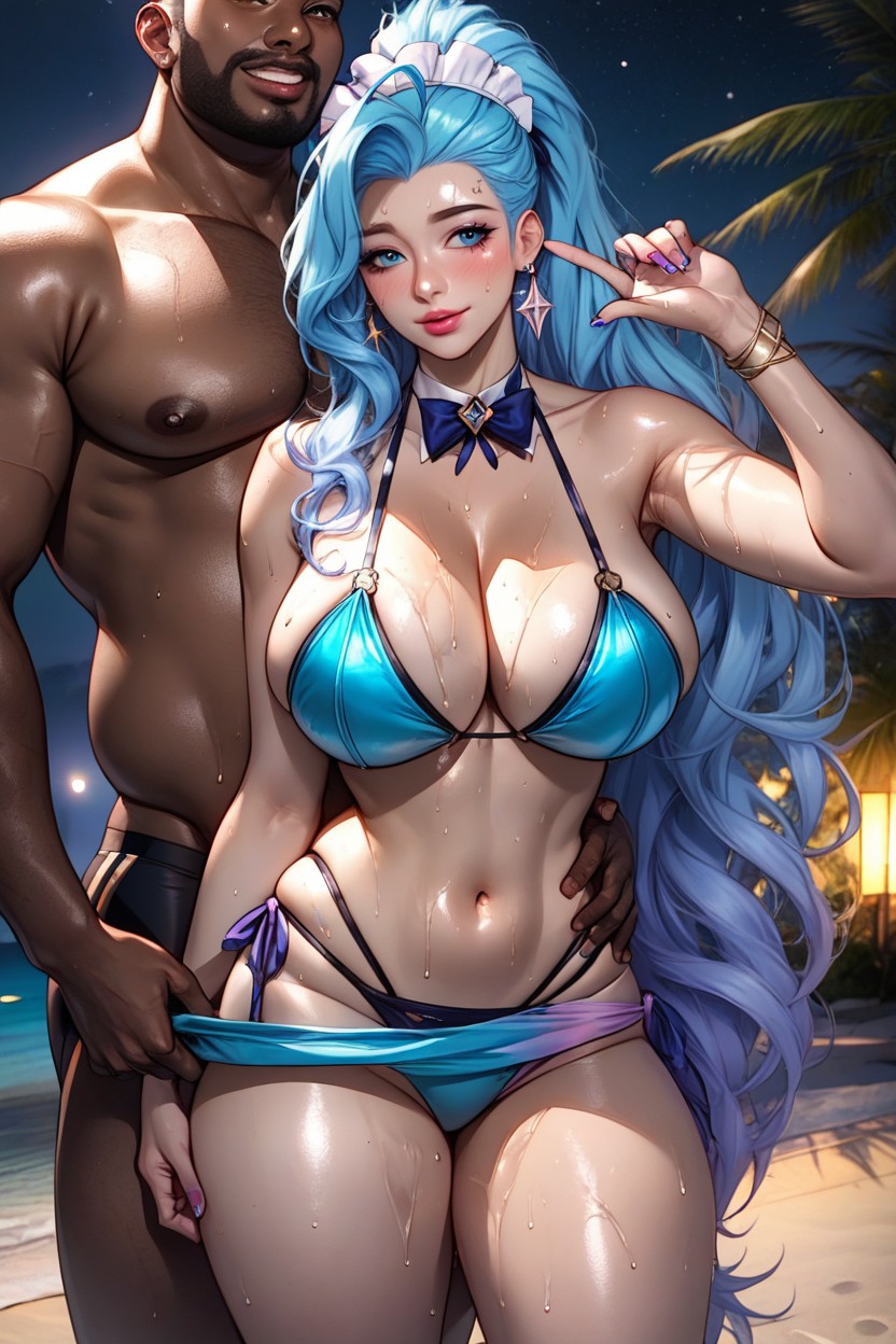 Kda Seraphine From League Of Legend, Sex Preparation Scence, Sudada Hentai IA