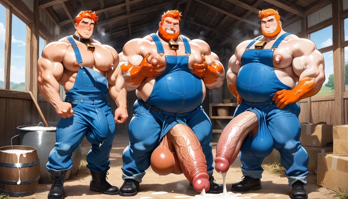 Human, Large Pecs, Bara Porno IA Gay