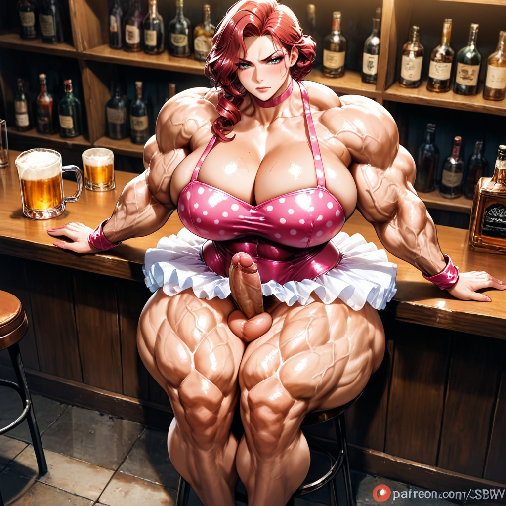 Amazon Body, Huge Biceps, Ultra Muscular Hentai AI Porn